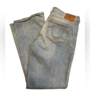 True Religion Light Blue Flare Jeans